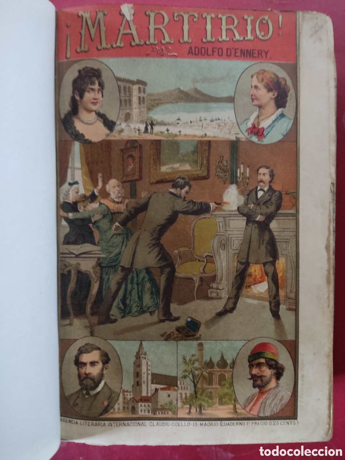 Libros antiguos: Martirio 2 vol&uacute;menes ( Adolfo D Ennery ) - Foto 3