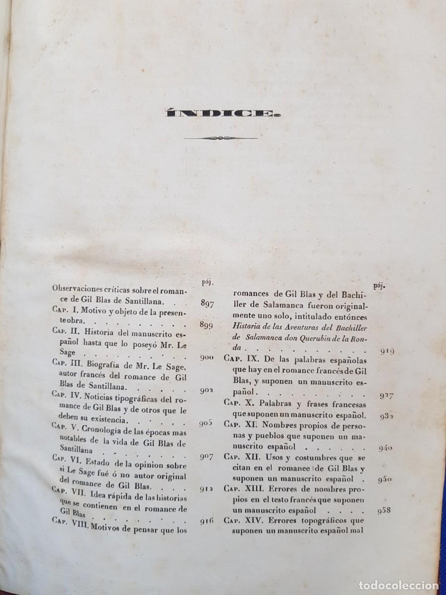 Libros antiguos: Historia de Gil Blas 1840 - Foto 3