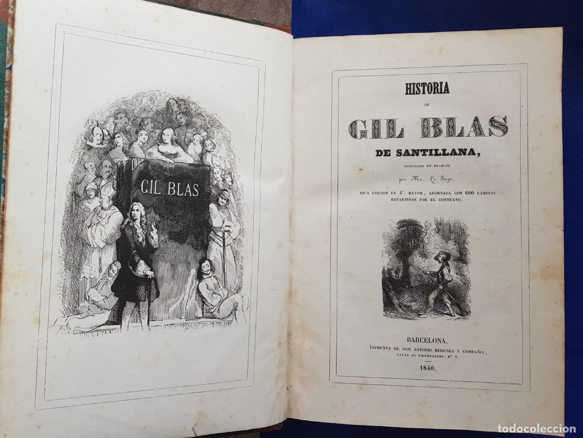 Libros antiguos: Historia de Gil Blas 1840 - Foto 17