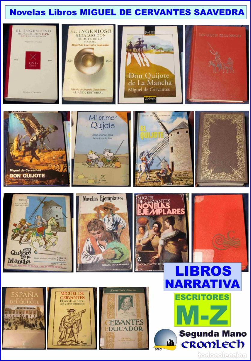 Libros antiguos: 12 Libros de MIGUEL DE CERVANTES SAAVEDRA y referentes. - Foto 1