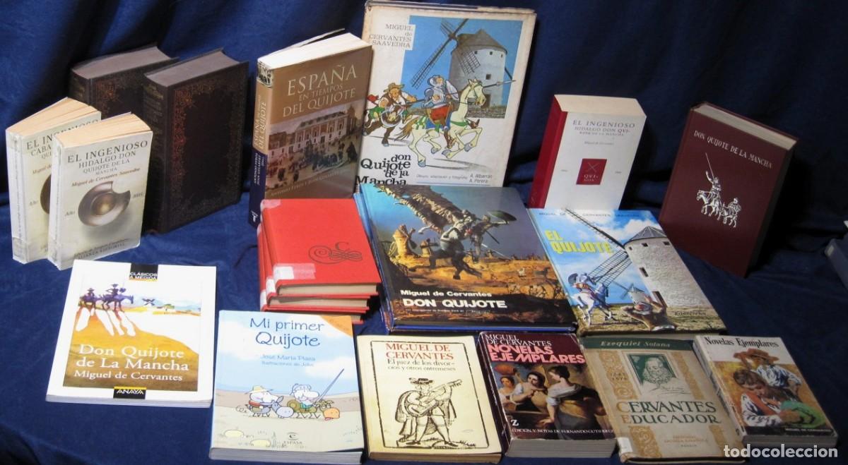 Libros antiguos: 12 Libros de MIGUEL DE CERVANTES SAAVEDRA y referentes. - Foto 14