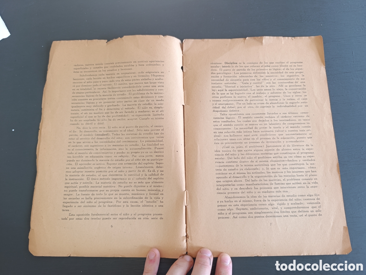 Libros antiguos: El Ni&ntilde;o y el Programa Escolar. John Dewey. San Jos&eacute;. 1925 - Foto 2