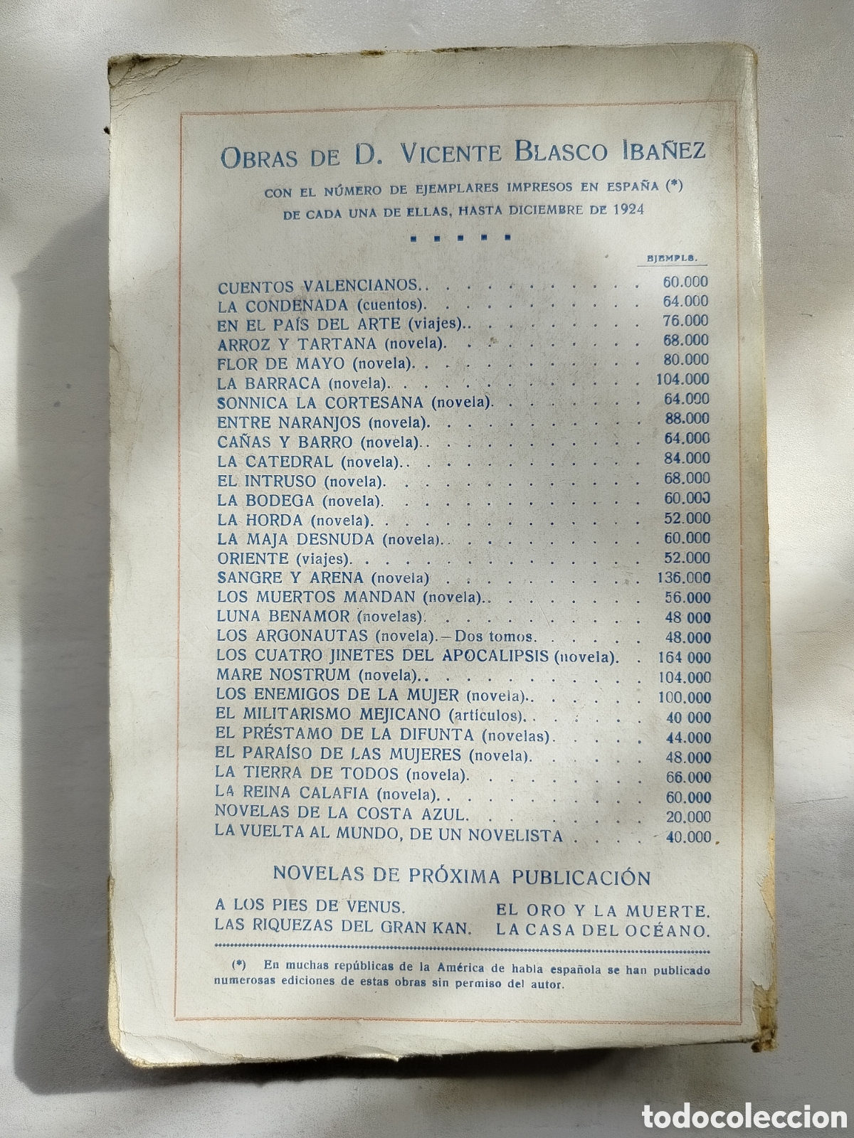 Libros antiguos: La Barraca V.Blasco Ib&aacute;&ntilde;ez - Foto 2