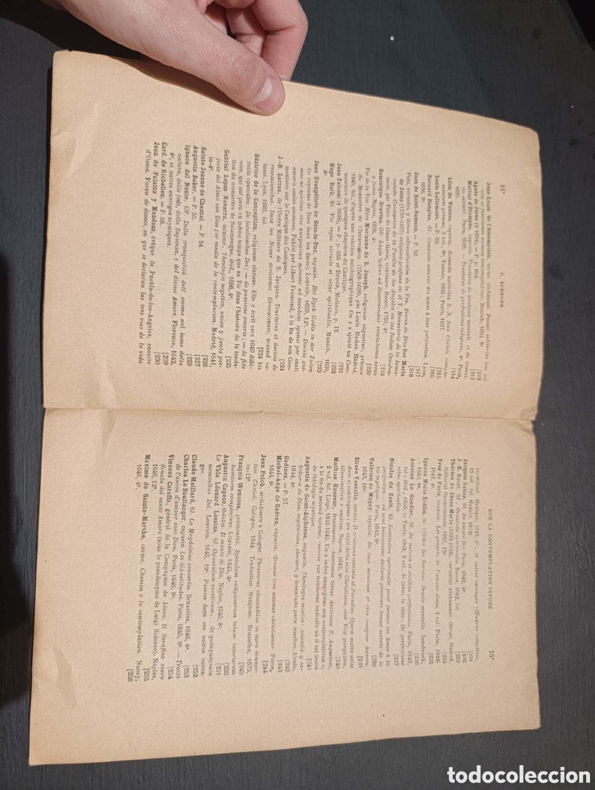 Libros antiguos: PIERRE SCHEUER, S. J. NOTES BIBLIOGRAPHIQUES SUR LA CONTEMPLATION INFUSE - Foto 2