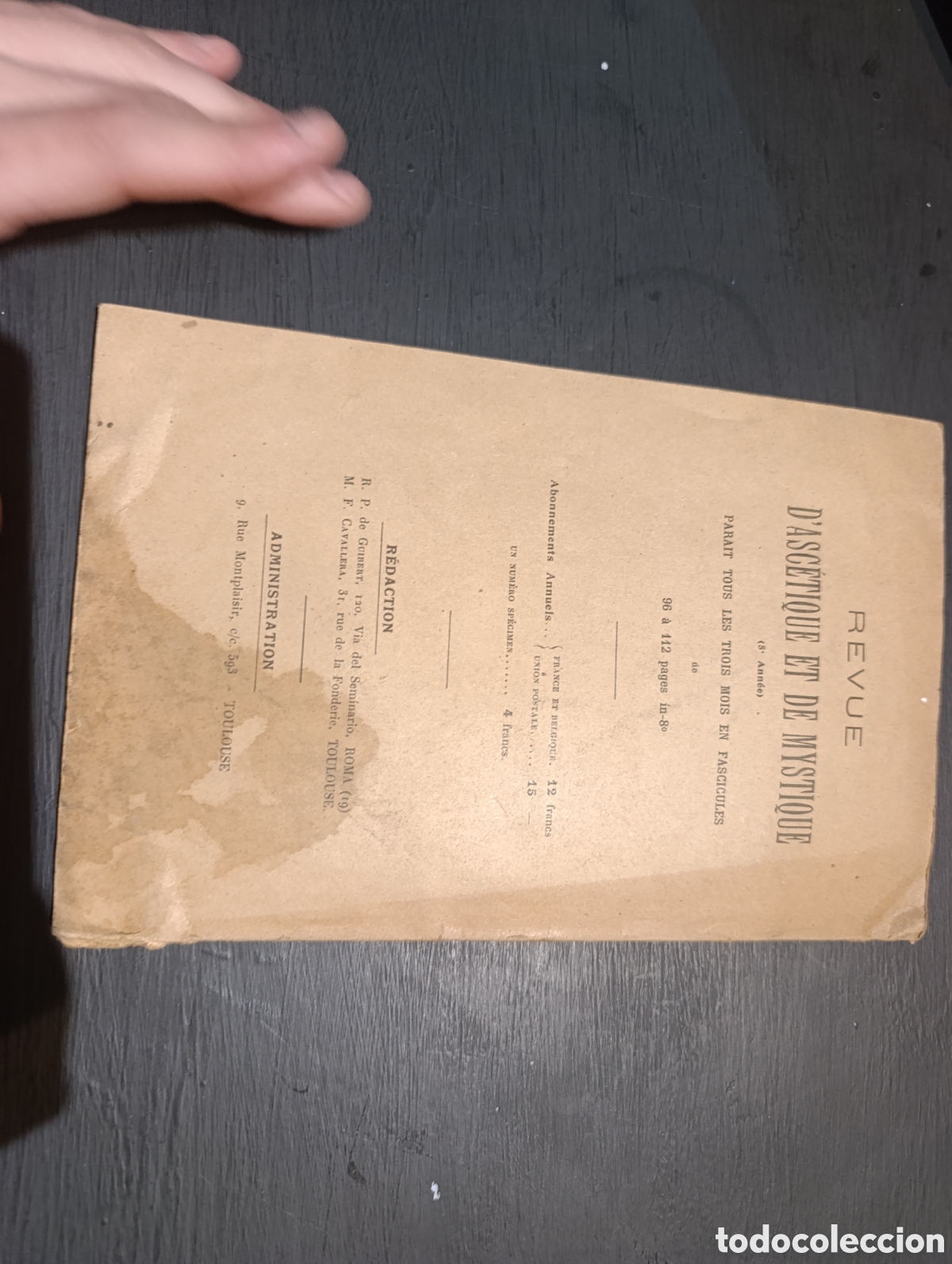 Libros antiguos: PIERRE SCHEUER, S. J. NOTES BIBLIOGRAPHIQUES SUR LA CONTEMPLATION INFUSE - Foto 4