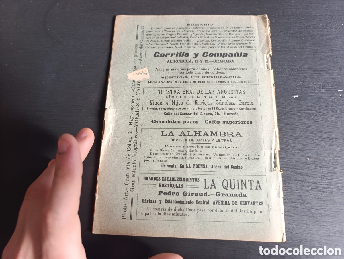 Libros antiguos: La Alhambra. Francisco de Valladar. Granada 1916 - Foto 4