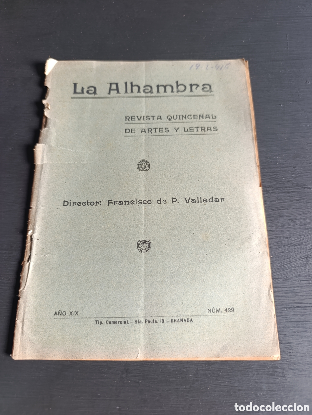 Libros antiguos: La Alhambra. Francisco de Valladar. Granada 1916 - Foto 1