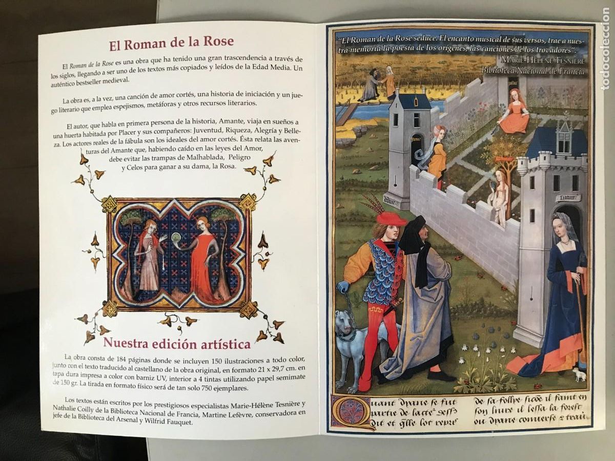 Libros antiguos: El Roman de la Rose, edici&oacute;n limitada e ilustrada - Foto 2