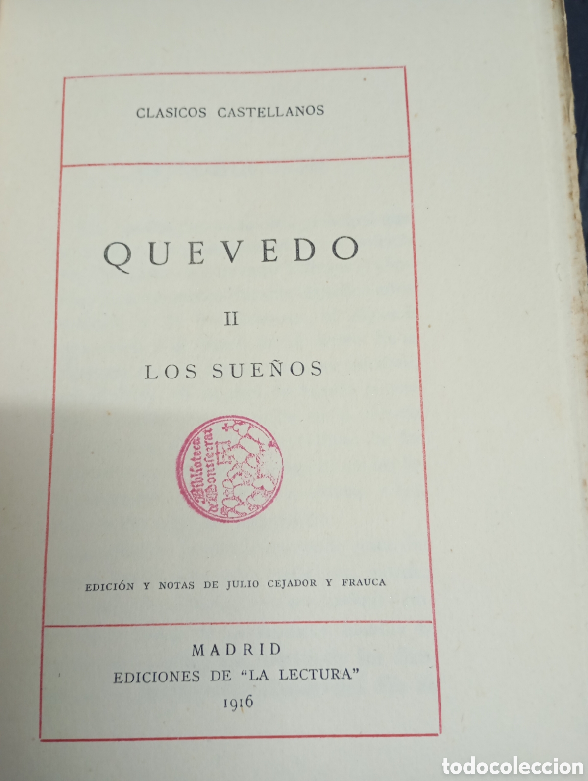 Libros antiguos: Quevedo, II, Los sue&ntilde;os - Foto 2