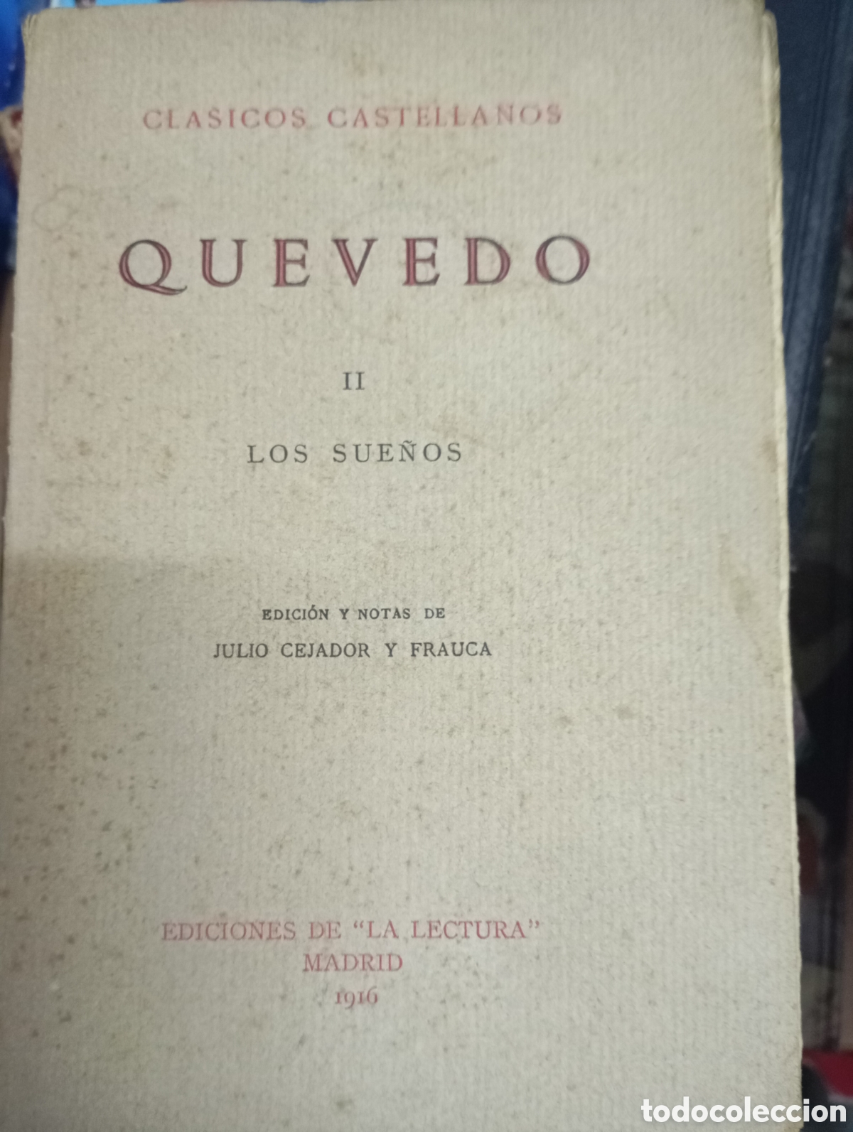 Libros antiguos: Quevedo, II, Los sue&ntilde;os - Foto 1