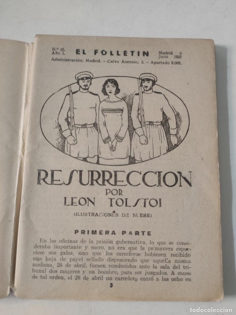 Libros antiguos: El Follet&iacute;n: Resurrecci&oacute;n - Foto 3