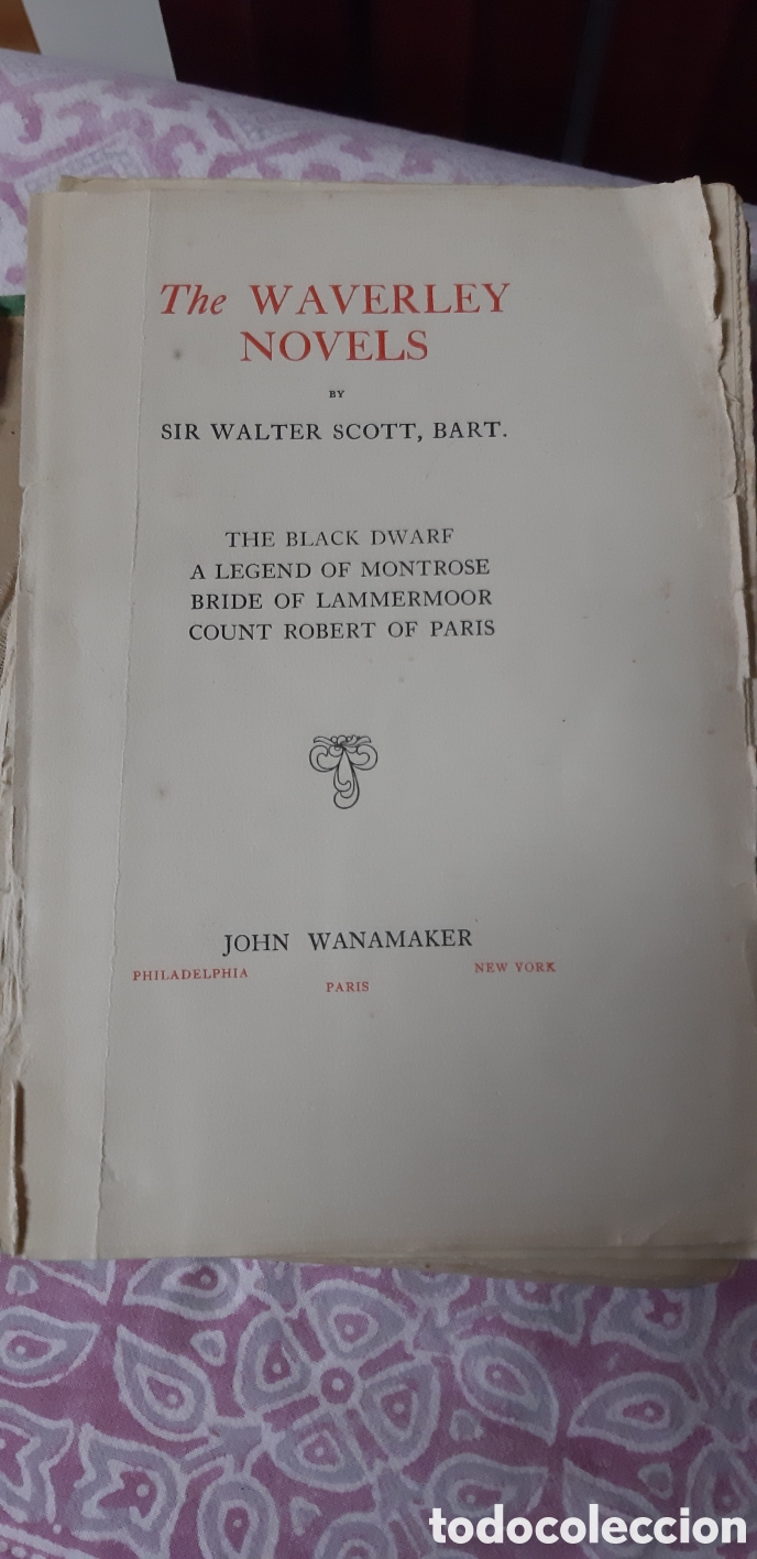 Libros antiguos: The Waverley Novels de Sir Walter Scott - Foto 1
