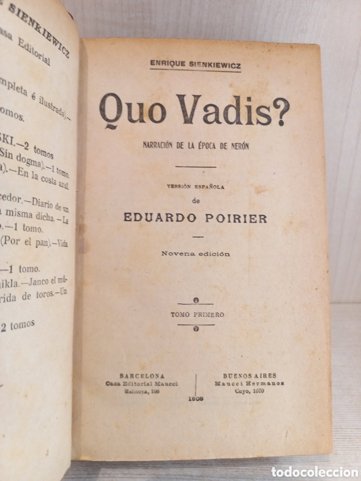 Libros antiguos: Quo Vadis. Sienkiewicz. Maucci, 1908. - Foto 5