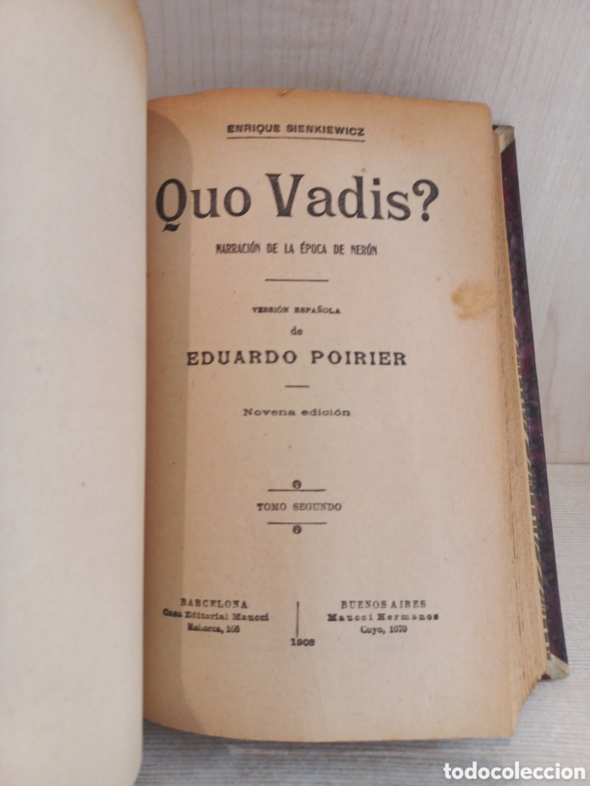 Libros antiguos: Quo Vadis. Sienkiewicz. Maucci, 1908. - Foto 6