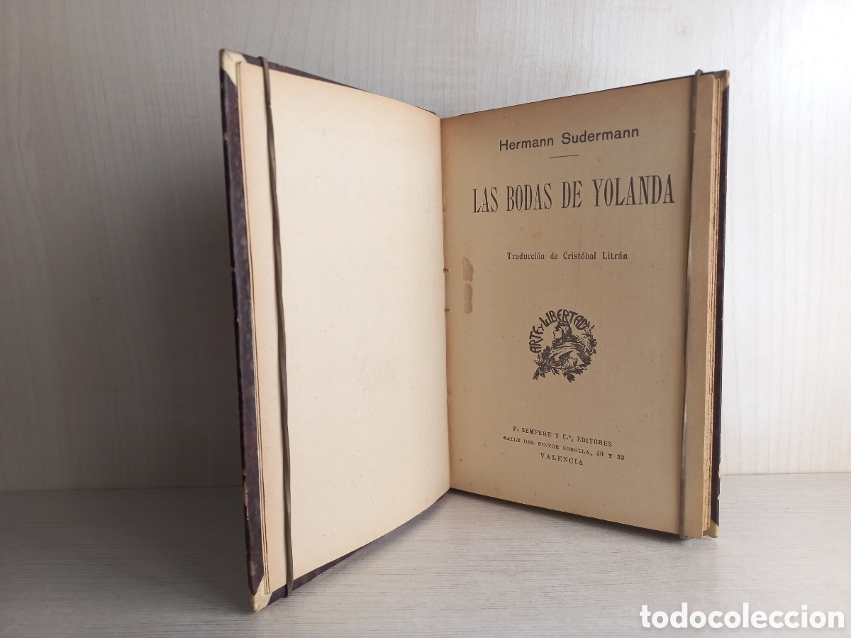 Libros antiguos: Las bodas de Yolanda. Hermann Sudermann. Sempere y Compa&ntilde;&iacute;a. - Foto 4