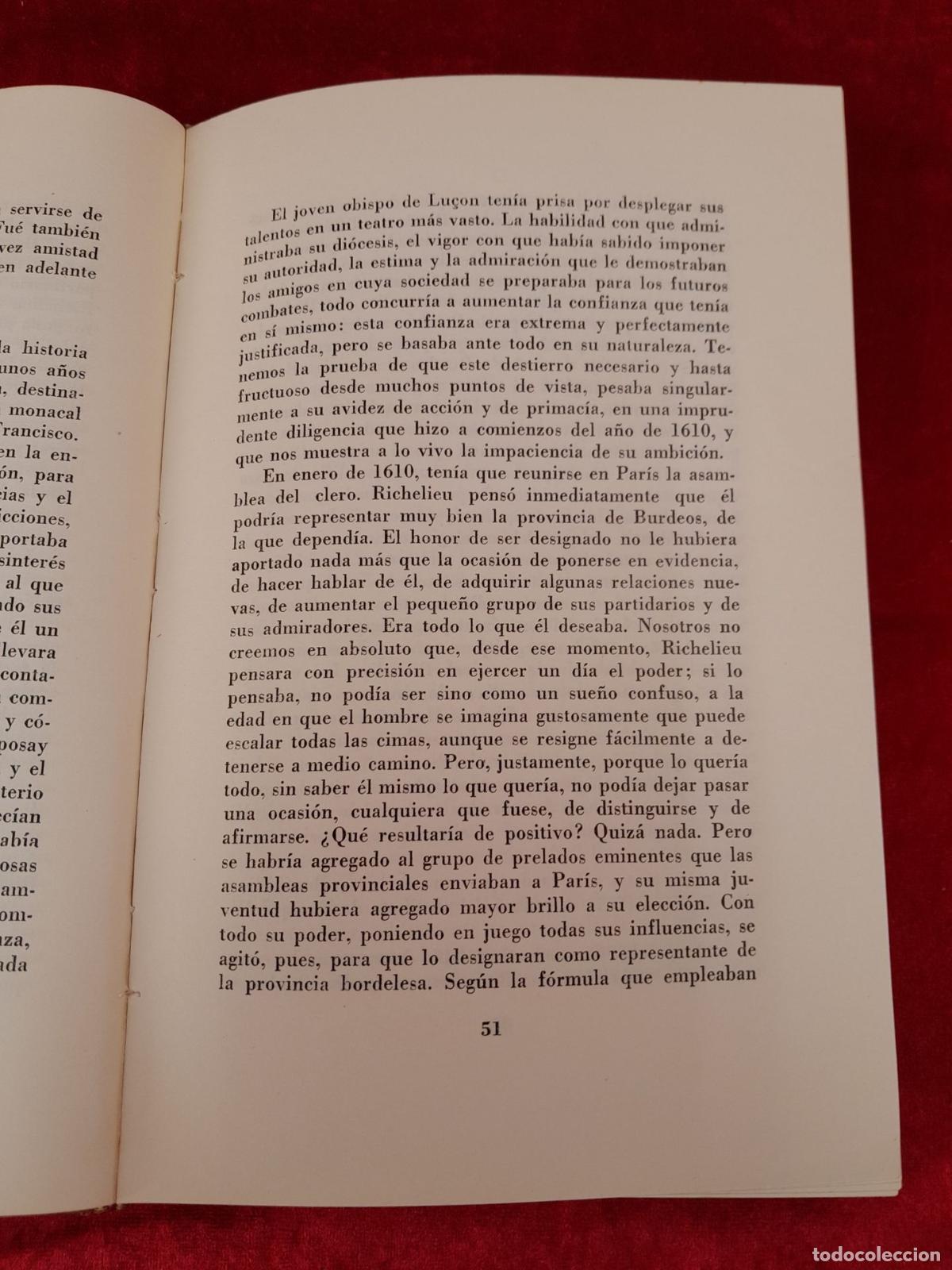 Libros antiguos: L-2775. RICHELIEU. AUGUSTO BAILLY. 1952 - Foto 6