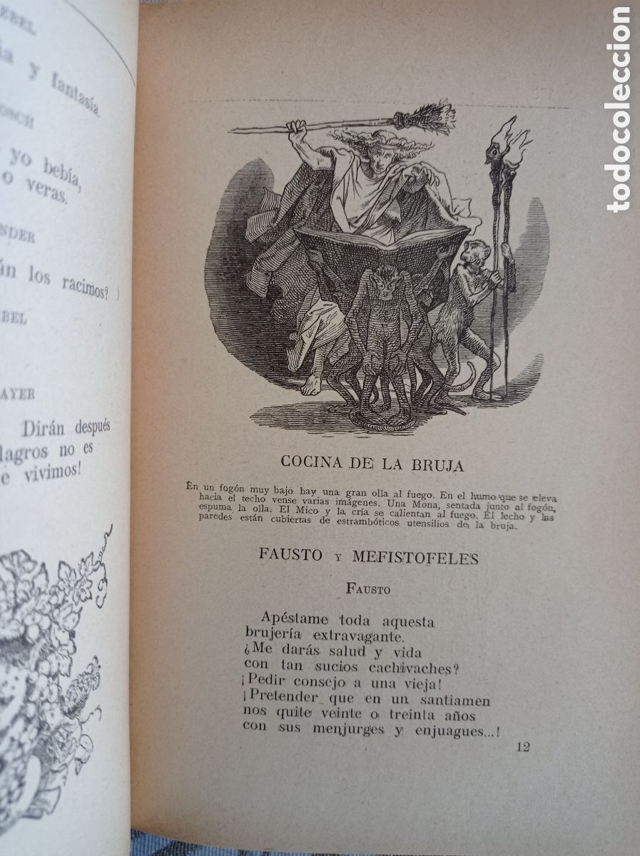 Libros antiguos: FAUSTO, DE GOETHE. EDITORIAL MAUCCI. h. 1920 - Foto 6