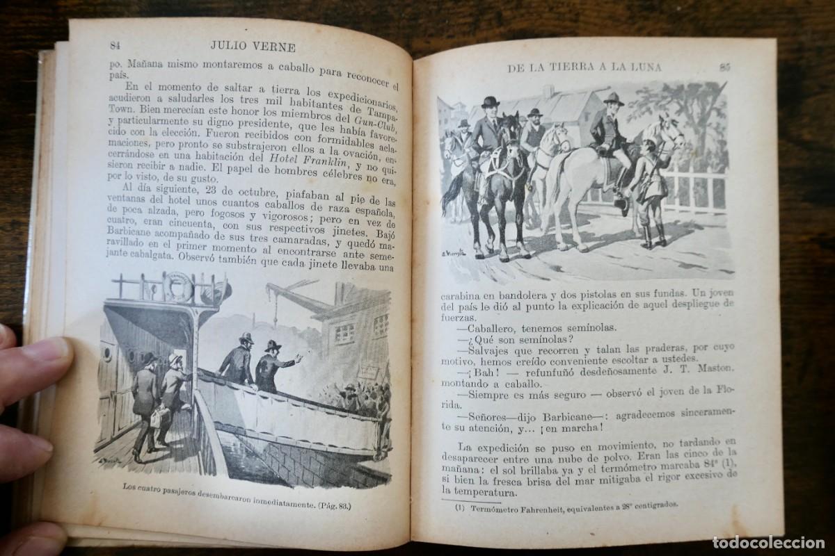 Libros antiguos: BIBLIOTECA SELECTA - DE LA TIERRA A LA LUNA- JULIO VERNE - 65 - Foto 3