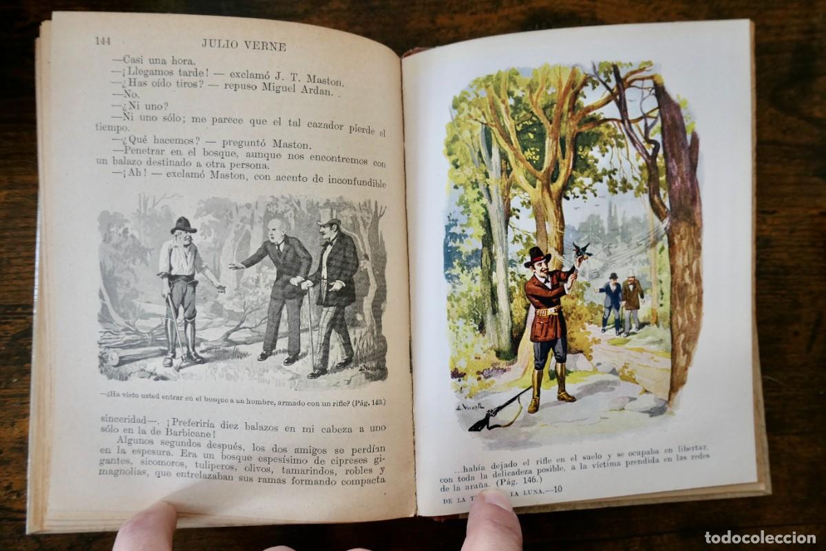Libros antiguos: BIBLIOTECA SELECTA - DE LA TIERRA A LA LUNA- JULIO VERNE - 65 - Foto 4