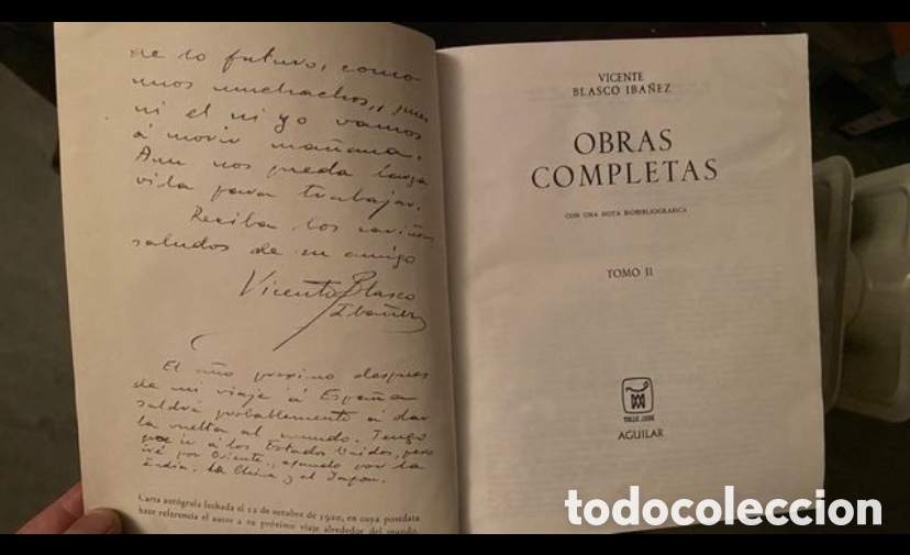 Libros antiguos: Vicente Blasco Ib&aacute;&ntilde;ez. Obras completas. - Foto 5