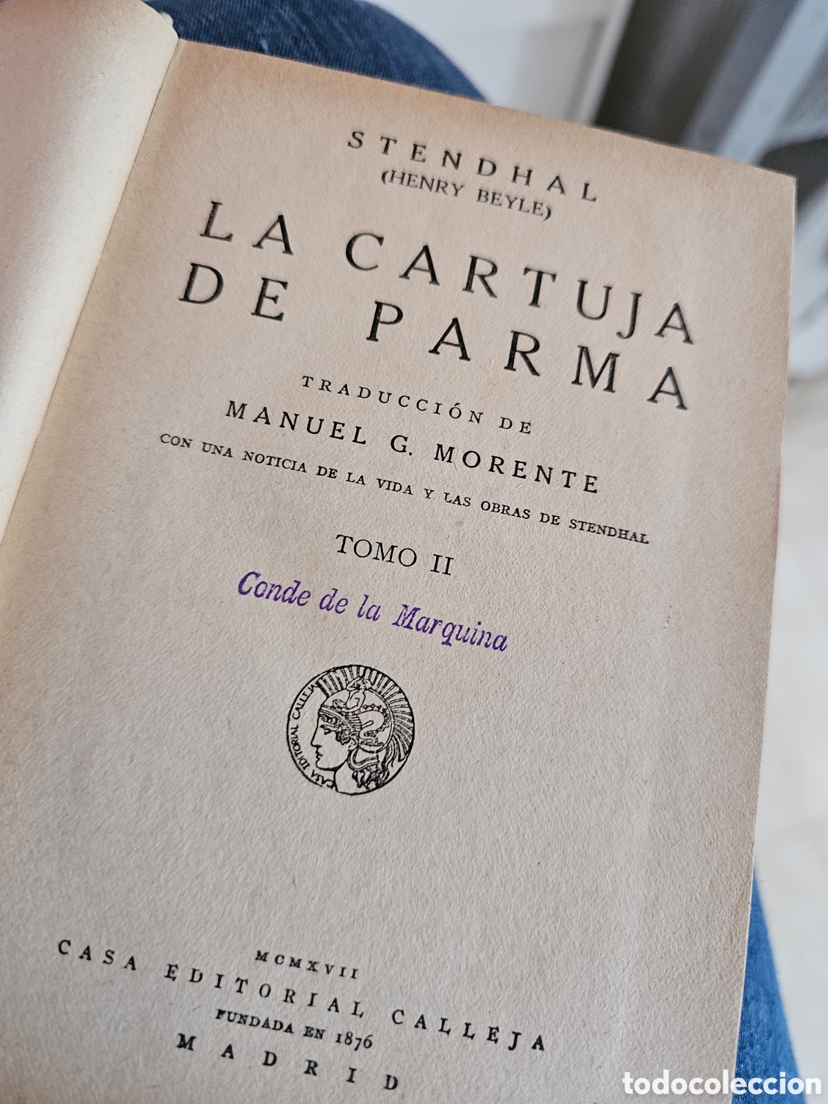 Libros antiguos: Stendhal, La cartuja de Parma, 2 tomos - Foto 4