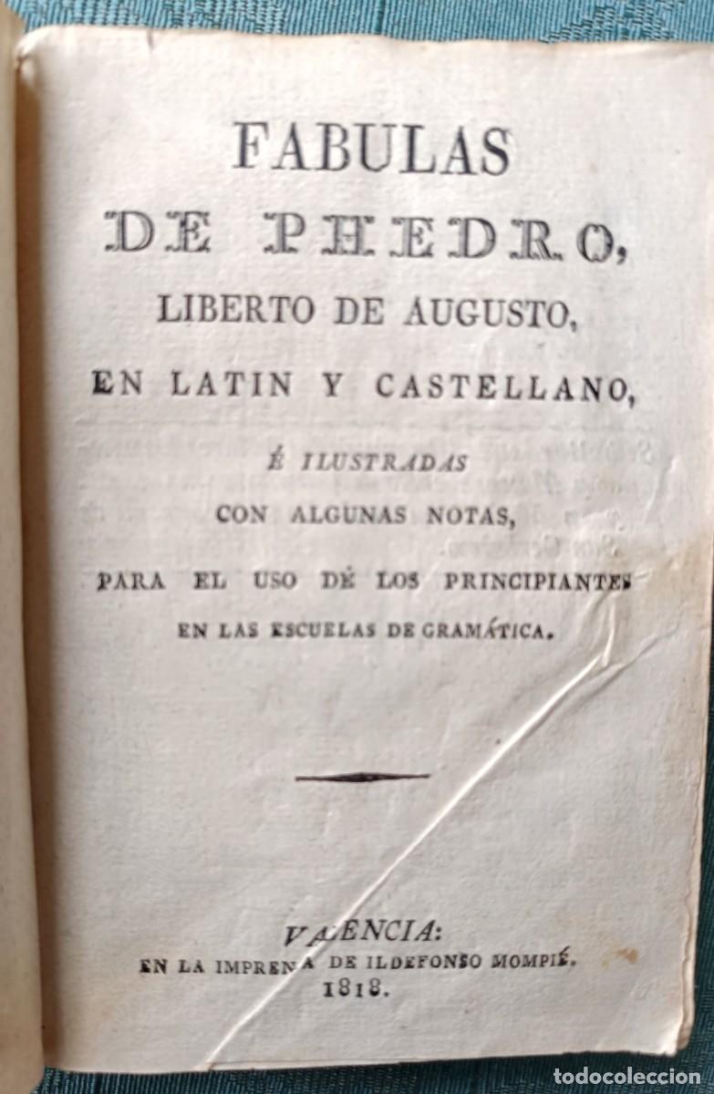 Libros antiguos: F&aacute;bulas de Pedro, 1818 - Foto 1