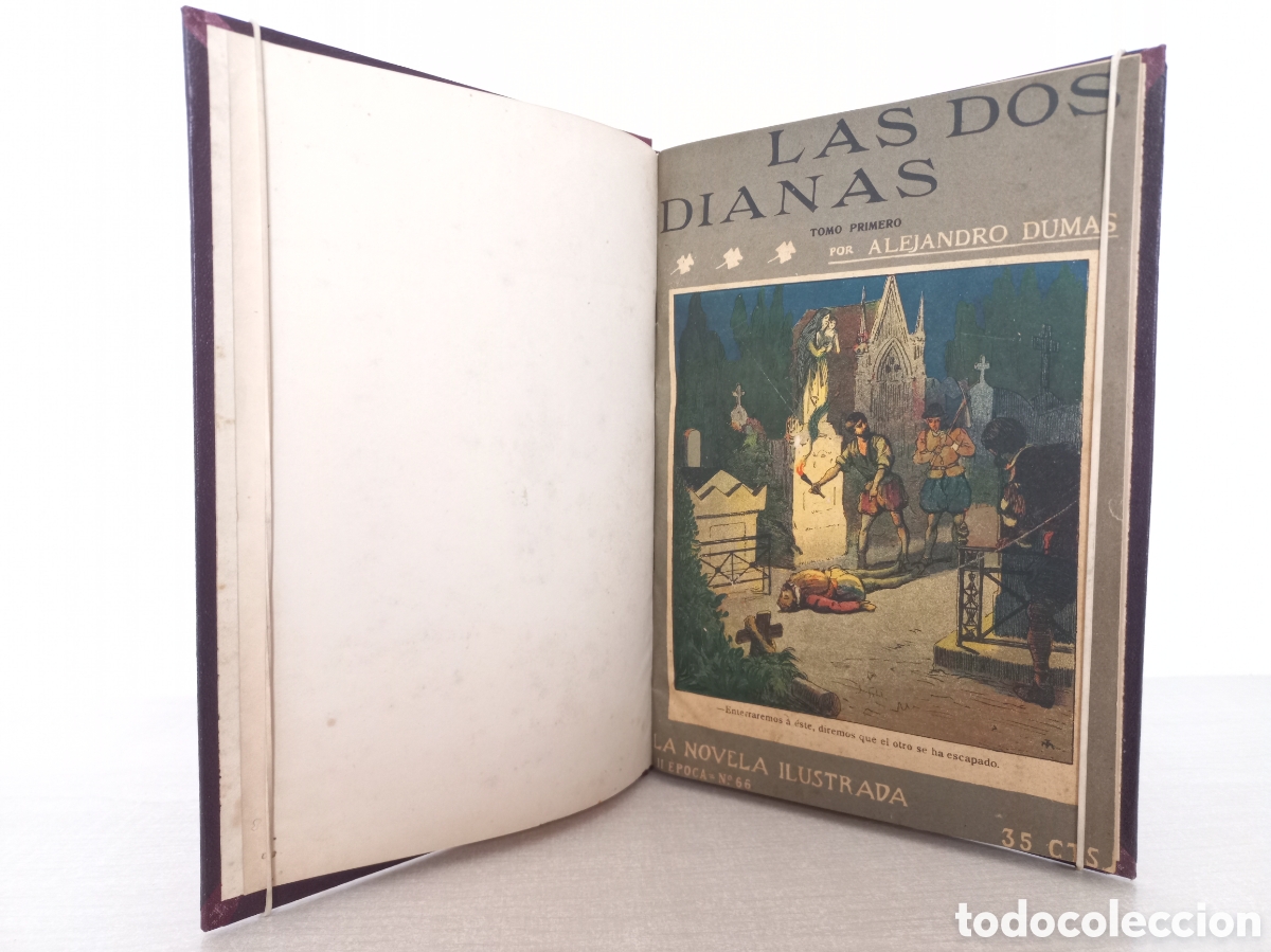 Libros antiguos: Las dos dianas. Alexandre Dumas. La Novela Ilustrada. Completo. - Foto 4