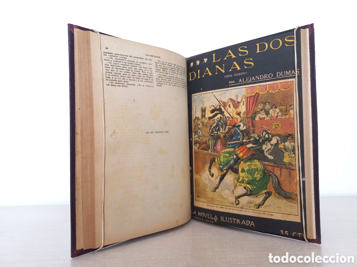 Libros antiguos: Las dos dianas. Alexandre Dumas. La Novela Ilustrada. Completo. - Foto 5