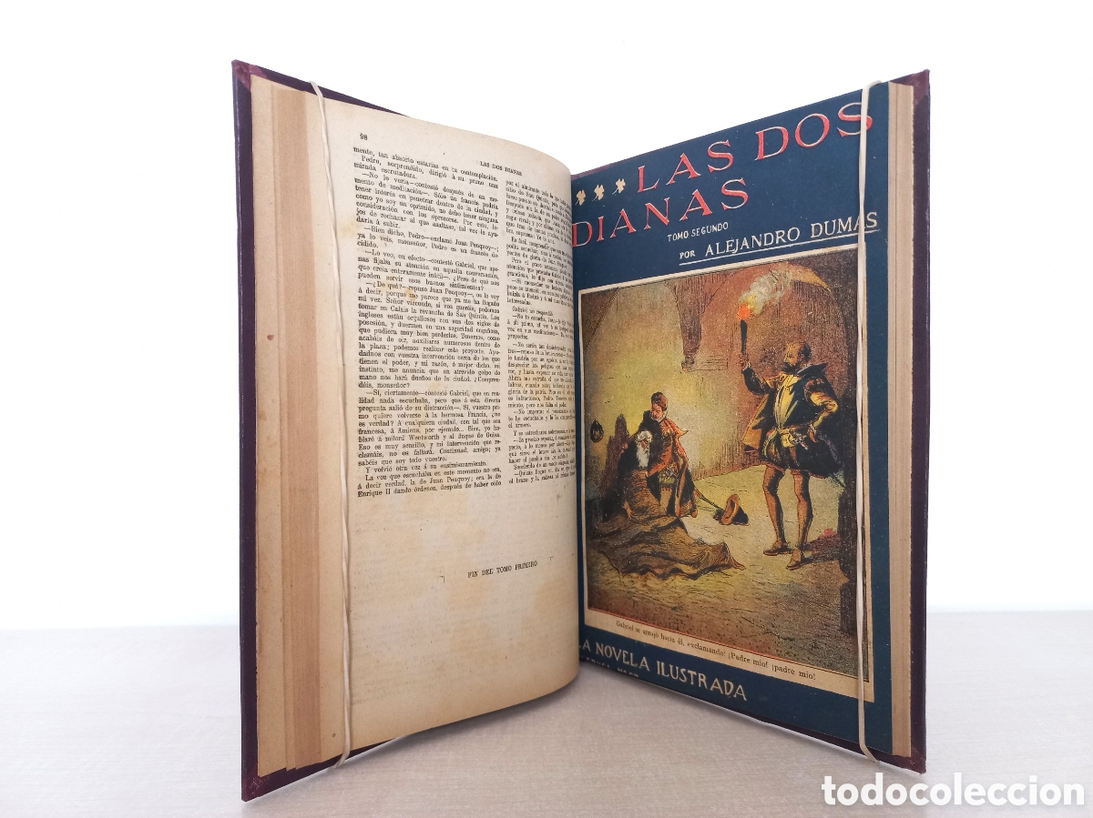 Libros antiguos: Las dos dianas. Alexandre Dumas. La Novela Ilustrada. Completo. - Foto 6