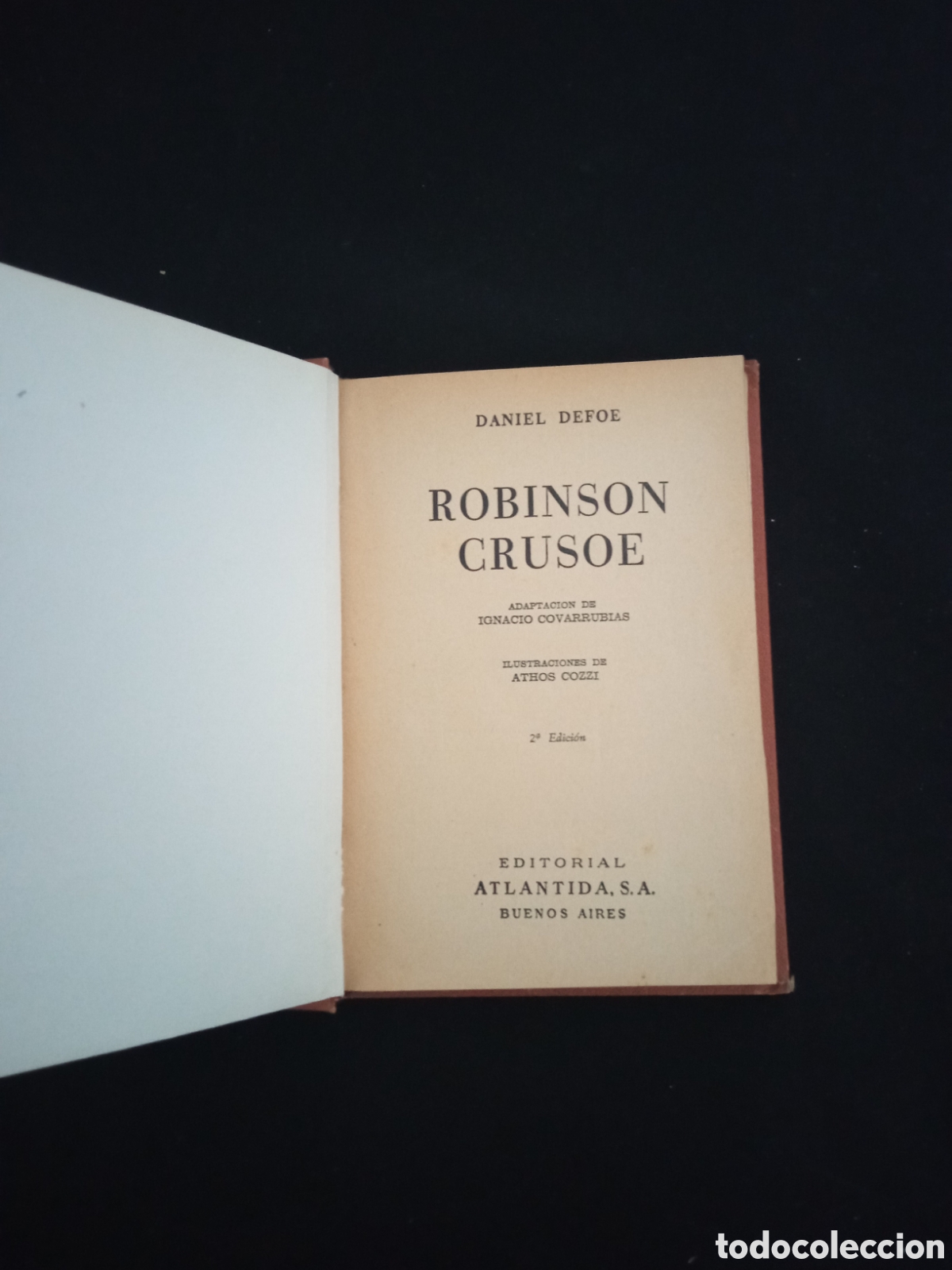 Libros antiguos: ROBINSON CRUSOE DE DANIEL DEFOE - Foto 2