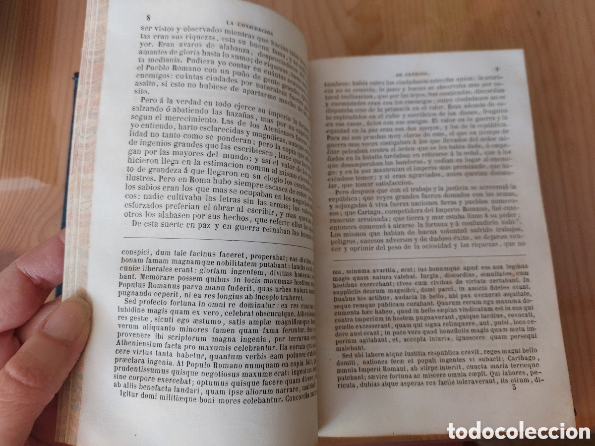 Libros antiguos: Obras de C. Salustio Crispo - Foto 4