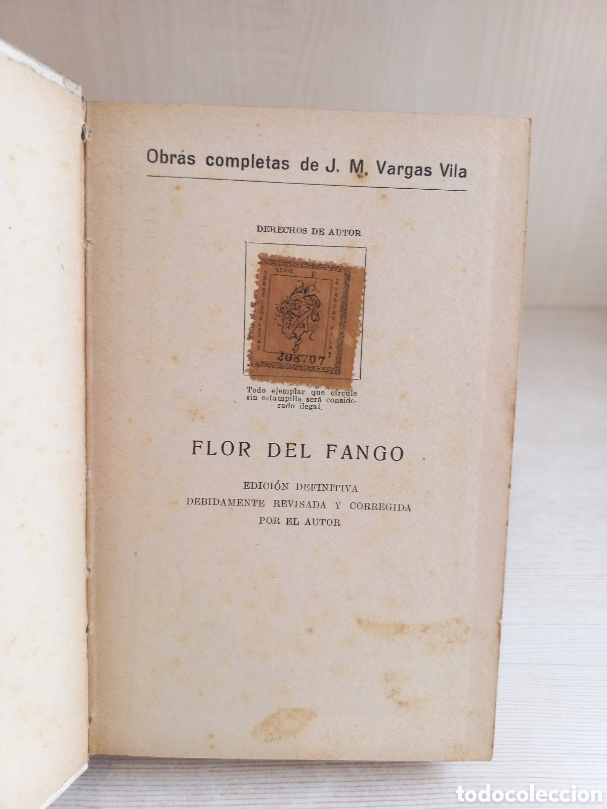 Libros antiguos: Flor del fango. Vargas Vila. Ram&oacute;n Sopena Editor. - Foto 4