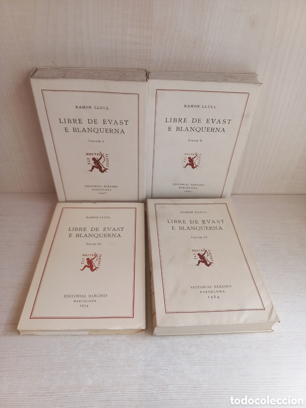 Libros antiguos: Libre de Evast e Blanquerna. COMPLETO. Ramon Llull. Barcino, col-lecci&oacute; els nostres classics. - Foto 1
