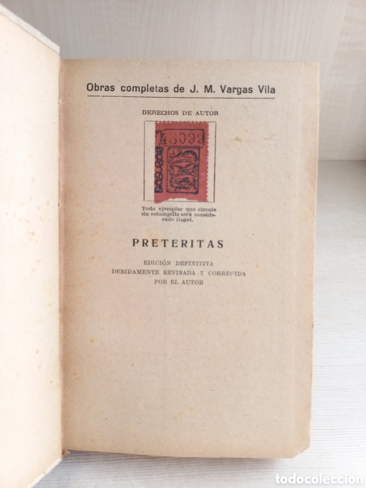 Libros antiguos: Pret&eacute;ritos. Vargas Vila. Ram&oacute;n Sopena Editor. - Foto 4