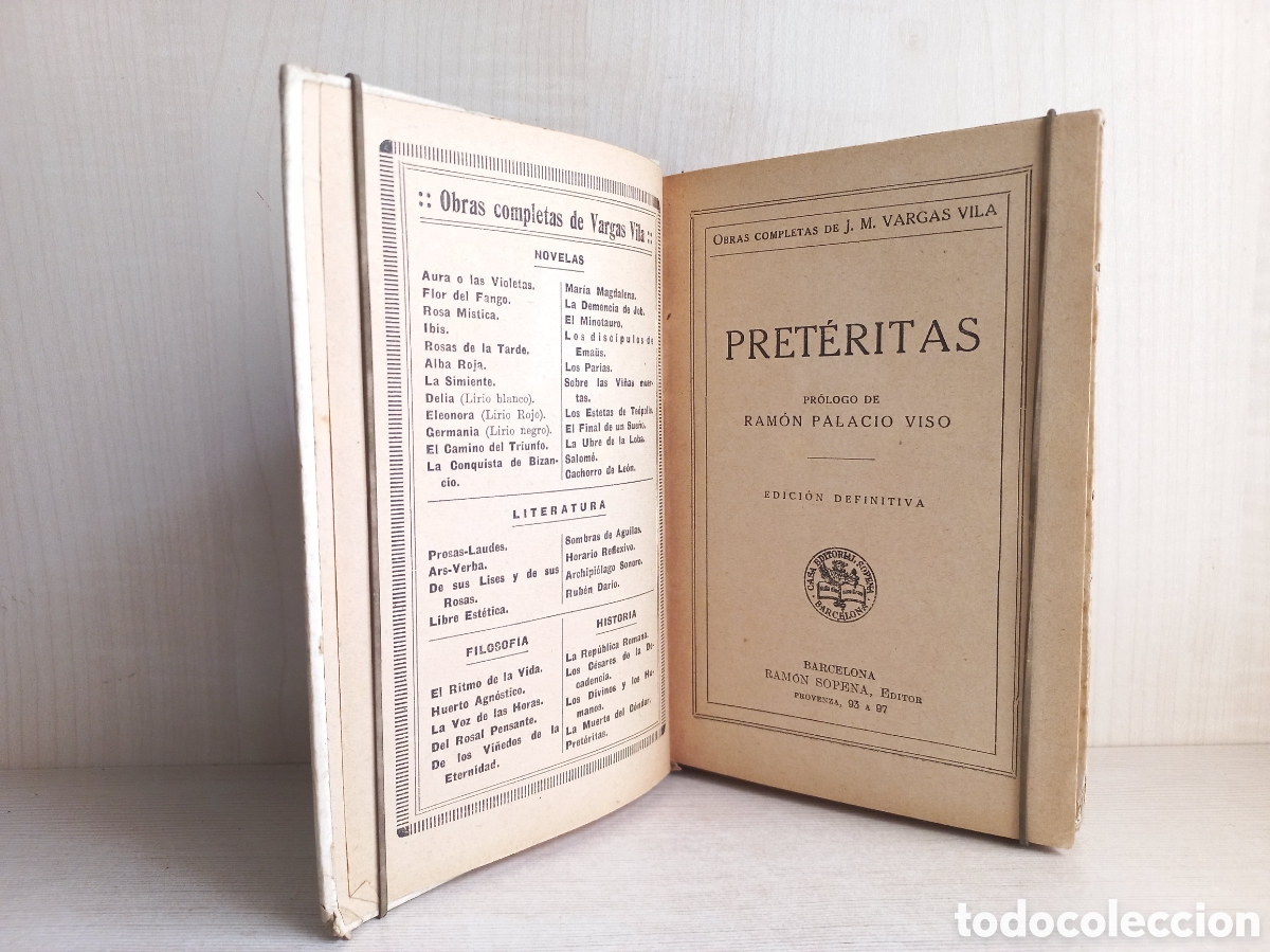 Libros antiguos: Pret&eacute;ritos. Vargas Vila. Ram&oacute;n Sopena Editor. - Foto 5