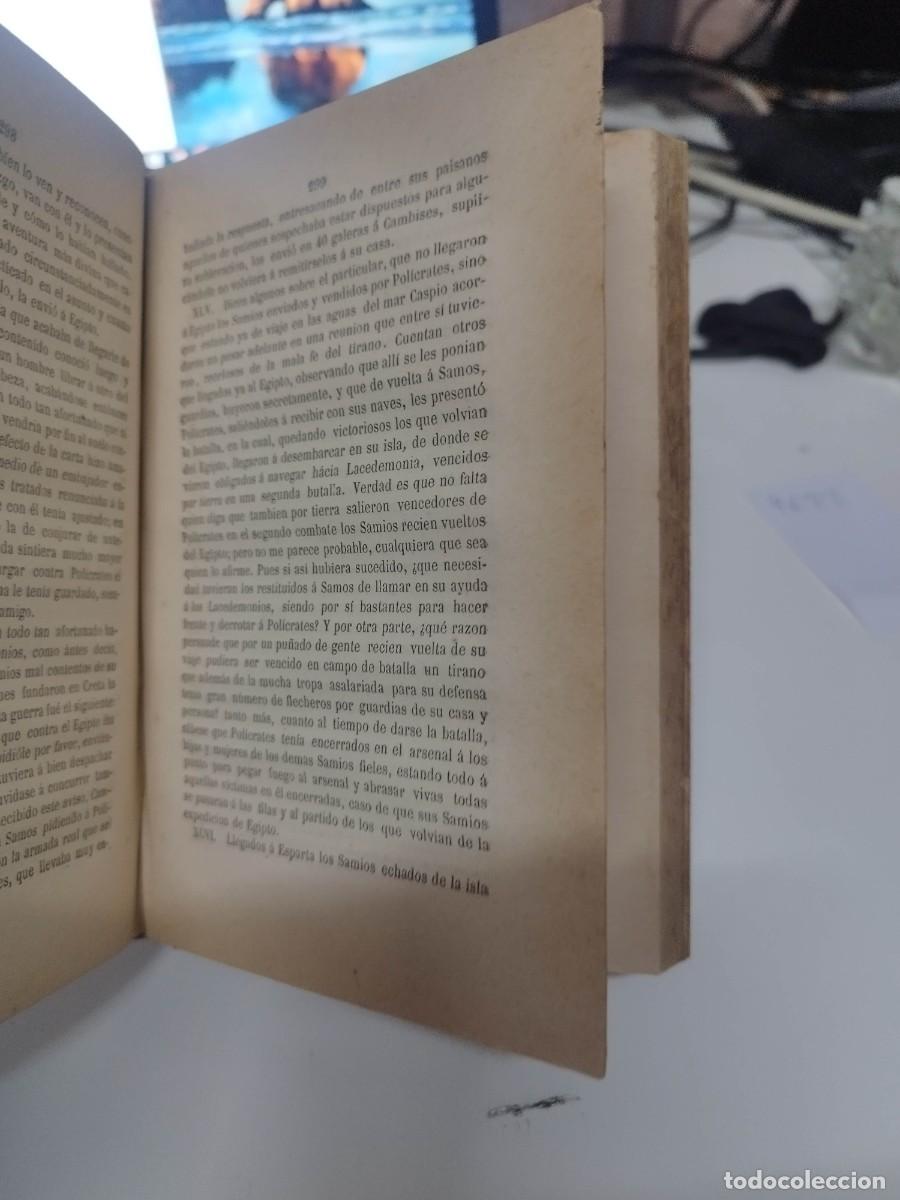 Libros antiguos: Herodoto de Halicarnaso . P. Bartolome Pou 1884 - Foto 4