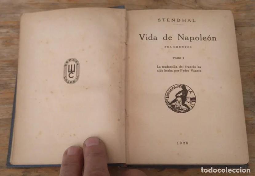 Libros antiguos: Vida de Napole&oacute;n. Stendhal. 1928 - Foto 2