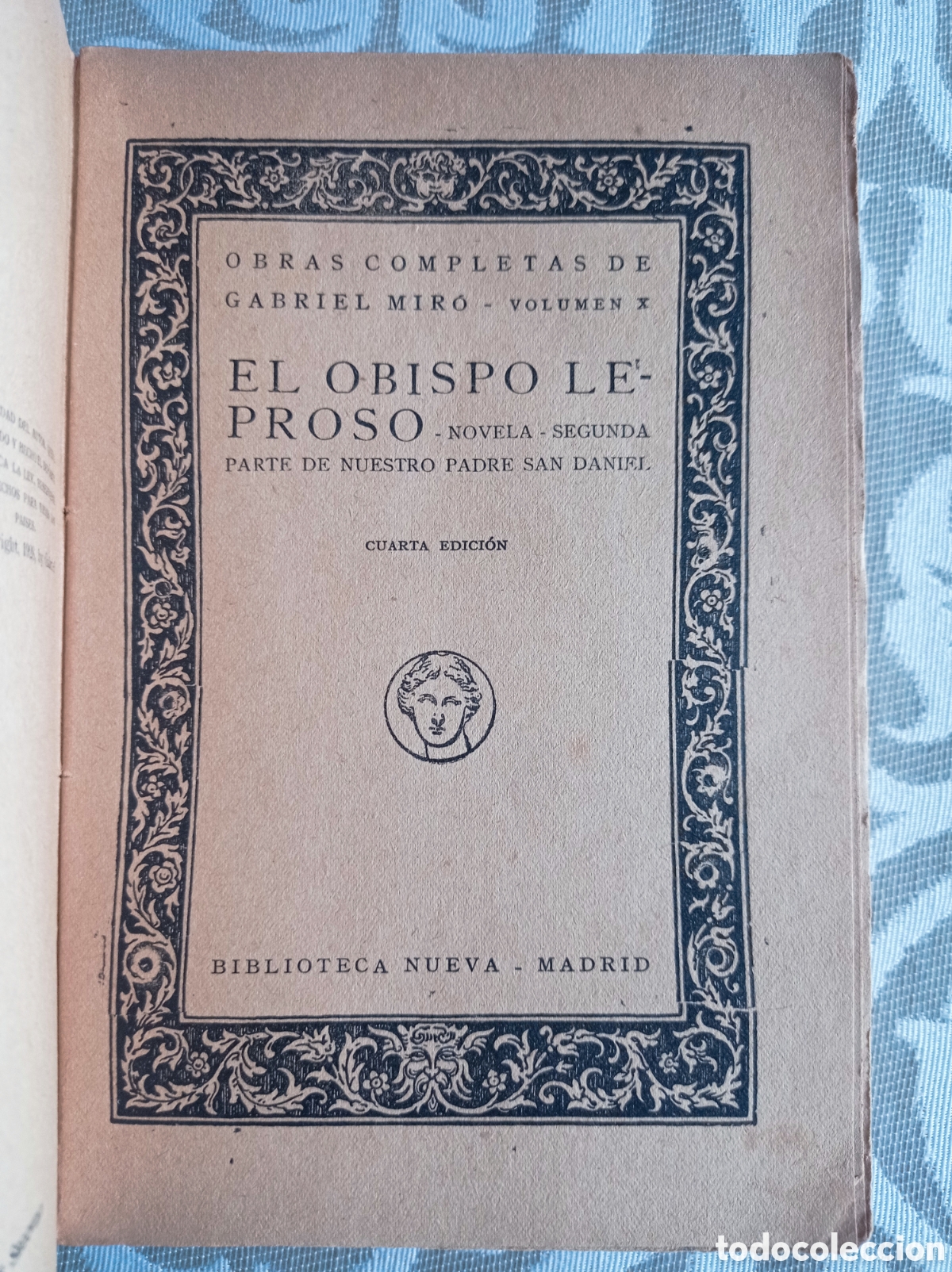 Libros antiguos: EL OBISPO LEPROSO. GABRIEL MIR&Oacute;. 1928 - Foto 2