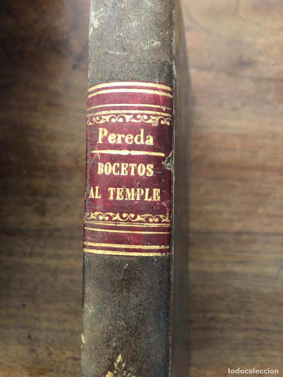 Libros antiguos: JOS&Eacute; MAR&Iacute;A DE PEREDA, BOCETOS AL TEMPLE, 1876 - Foto 5