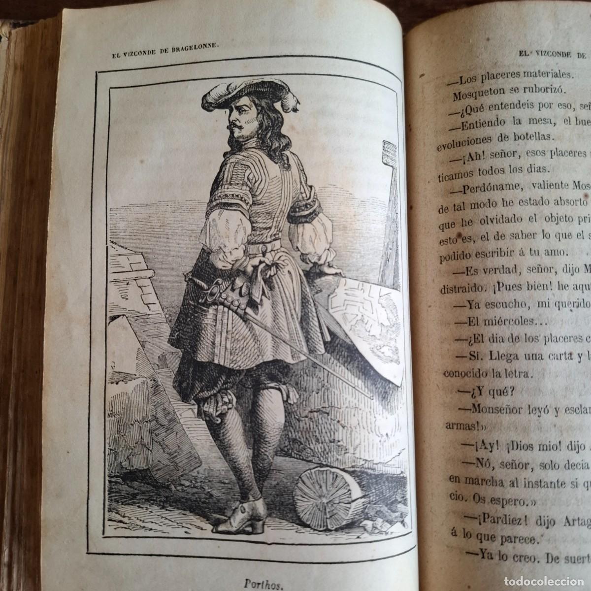 Libros antiguos: El Vizconde de Bragelone - Foto 4