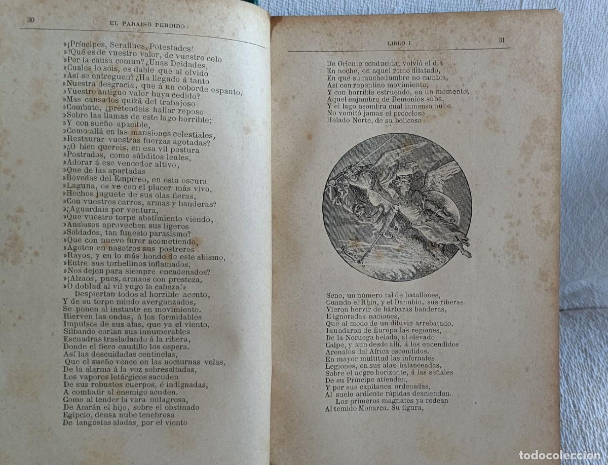 Libros antiguos: John Milton. El para&iacute;so perdido 1883 - Foto 9
