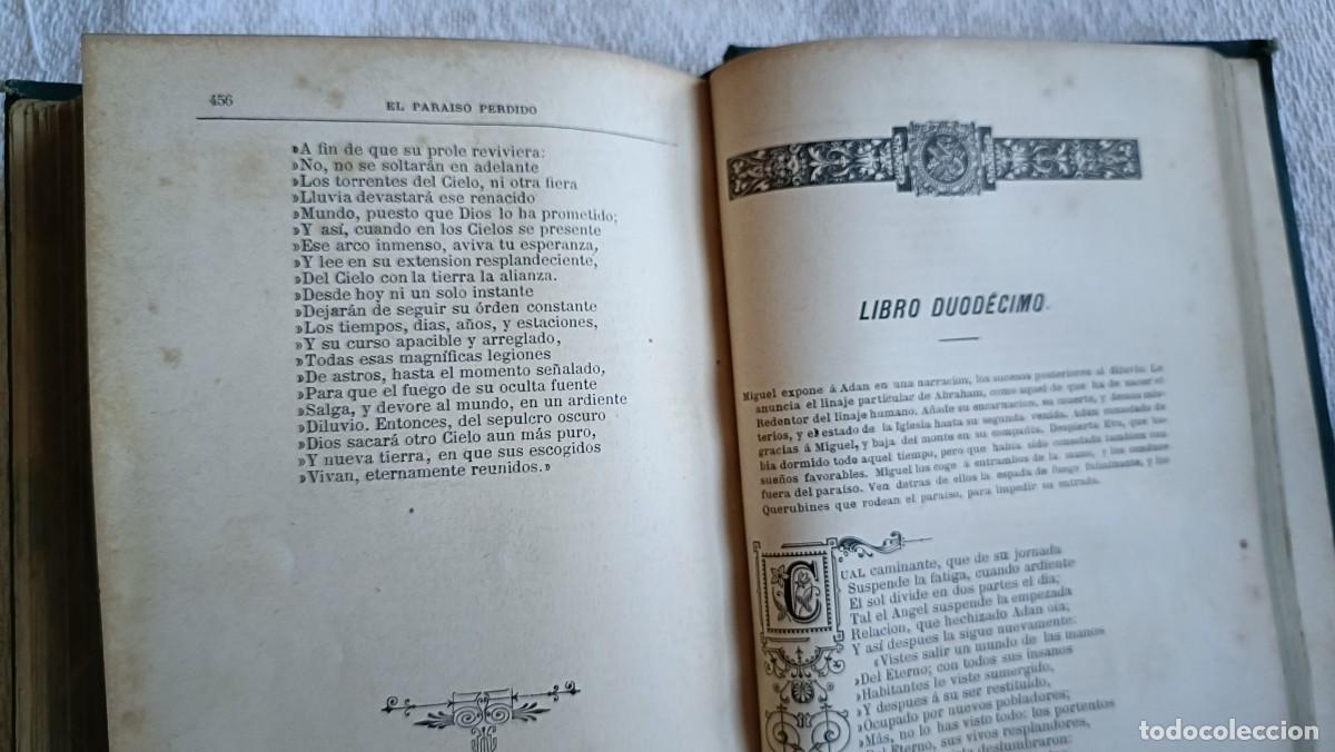 Libros antiguos: John Milton. El para&iacute;so perdido 1883 - Foto 16