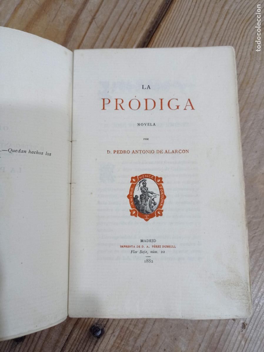 Libros antiguos: 1882 - PEDRO ANTONIO DE ALARC&Oacute;N. La Pr&oacute;diga - PRIMERA EDICI&Oacute;N - Foto 2