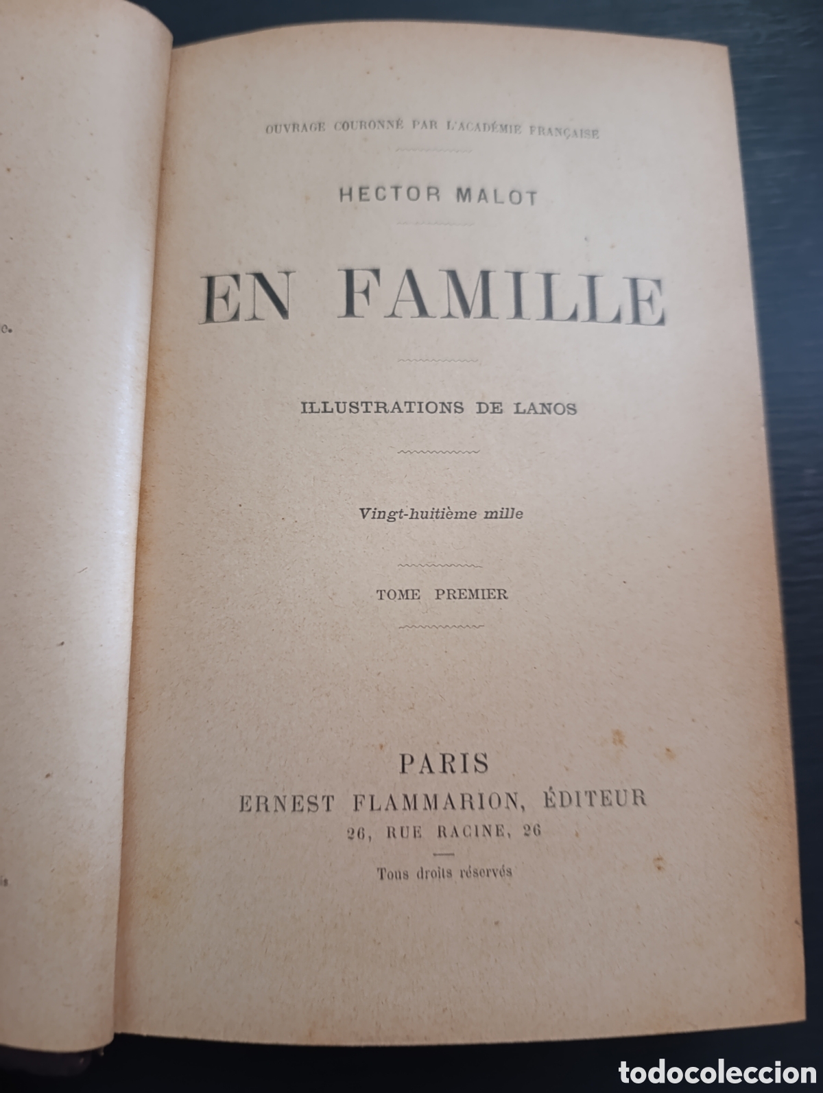 Libros antiguos: HECTOR MALOT EN FAMILLE. Paris - Foto 1