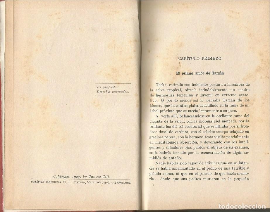 Libros antiguos: TARZ&Aacute;N EN LA SELVA - EDGAR RICE BURROUGHS - 1927 - Foto 3