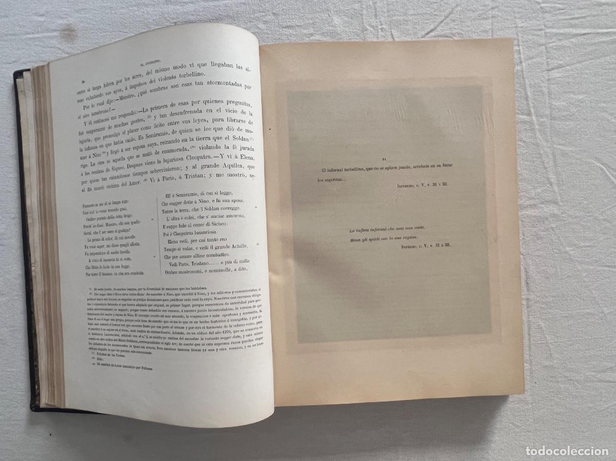Libros antiguos: La Divina Comedia, Edici&oacute;n ilustrada, Gustavo Dor&eacute;, 1870 - Foto 5