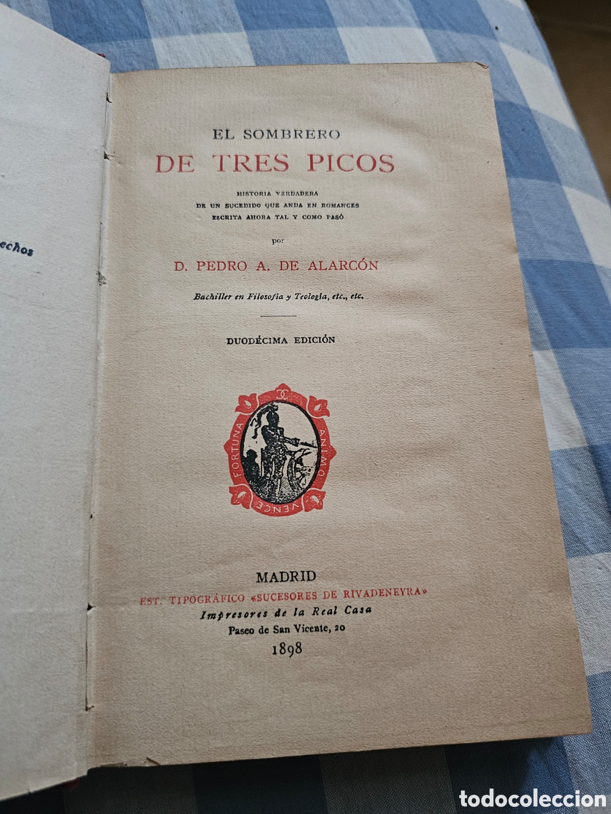 Libros antiguos: Sombrero de Tres Picos - Foto 3