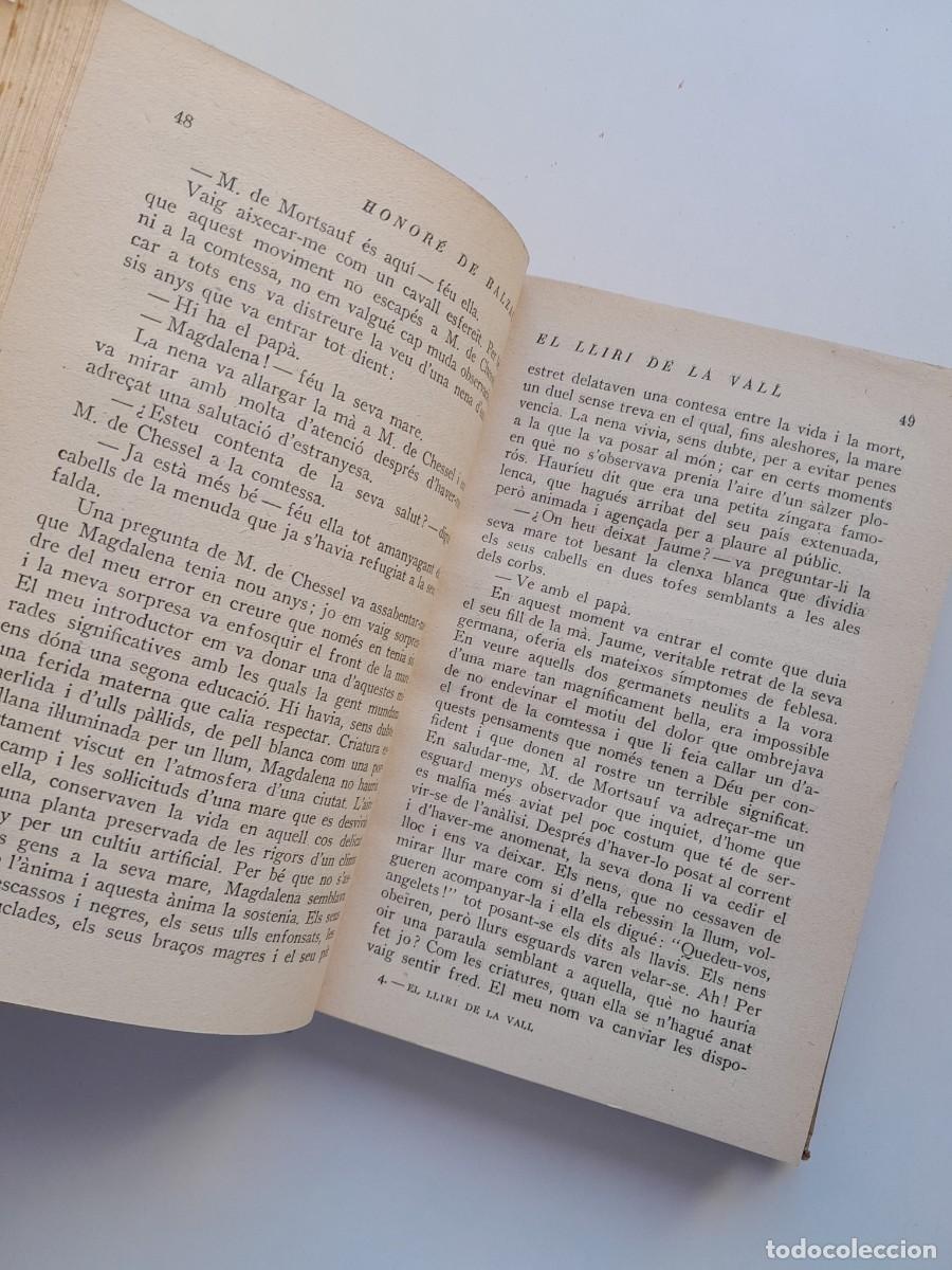 Libros antiguos: EL LLIRI DE LA VALL - HONOR&Eacute; DE BALZAC (PROA, 1929) - Foto 2