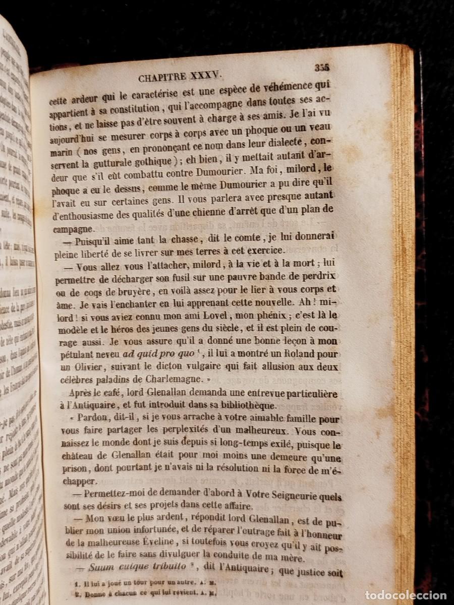 Libros antiguos: 1837. Lantiquaire. Walter Scott. - Foto 8