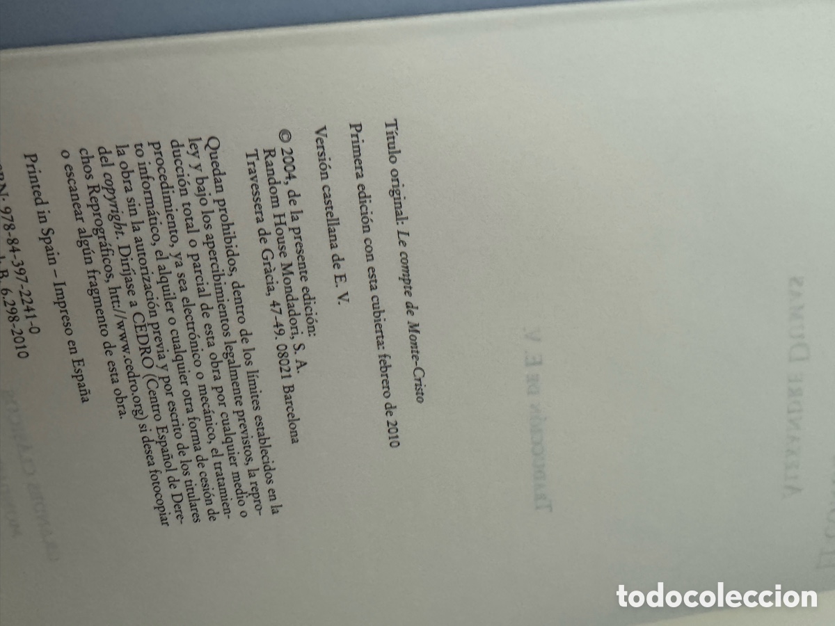Libros antiguos: Libro El conde de montecristo primera edici&oacute;n - Foto 7